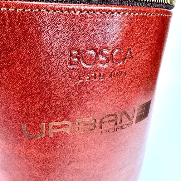 Bosca 2 Bottle Wine Leather Case - Picture 3 of 10